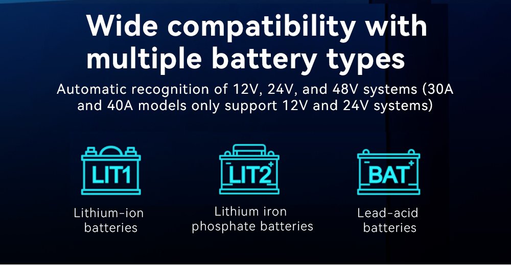 60 Amp MPPT 태양광 충전 컨트롤러 전체 전력 시장