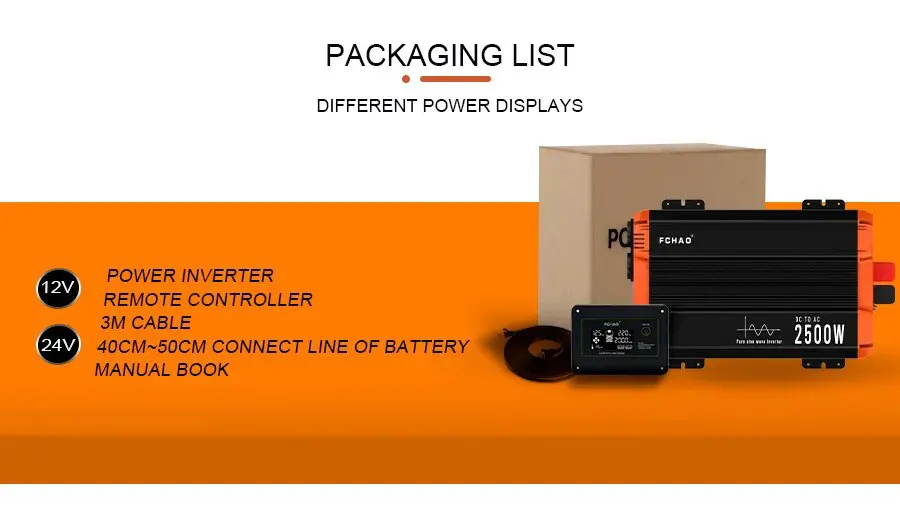 2500w inverter package