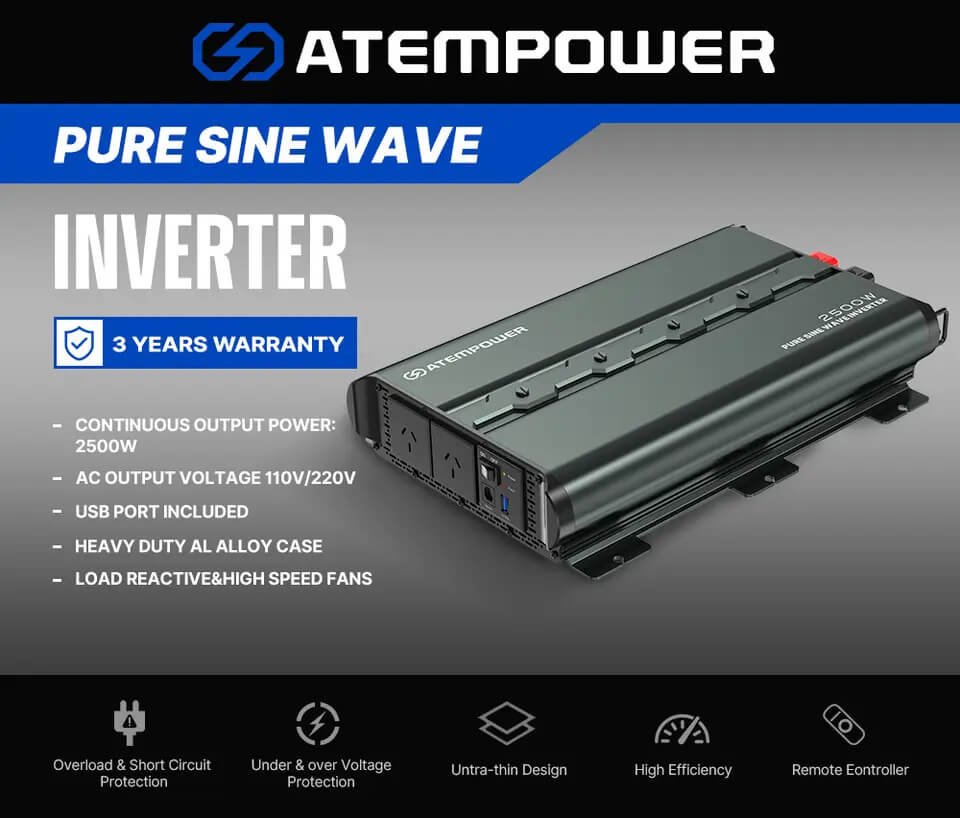 2500 watt inverter pure sine wave